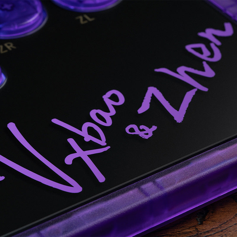 8BitDo Arcade Controller - Transparent Purple Signature Edition image 3